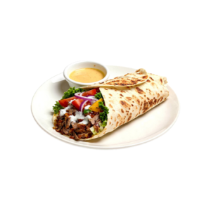 Beef Kebab Garlic Mayo Roll